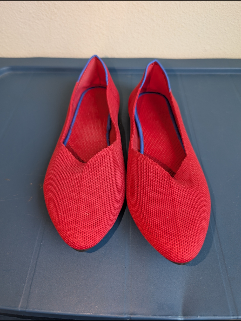 Red Flats Womens Size 8.5
